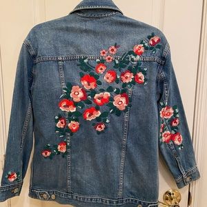 Madewell Oversized Jean Jacket:Embroidered Edition